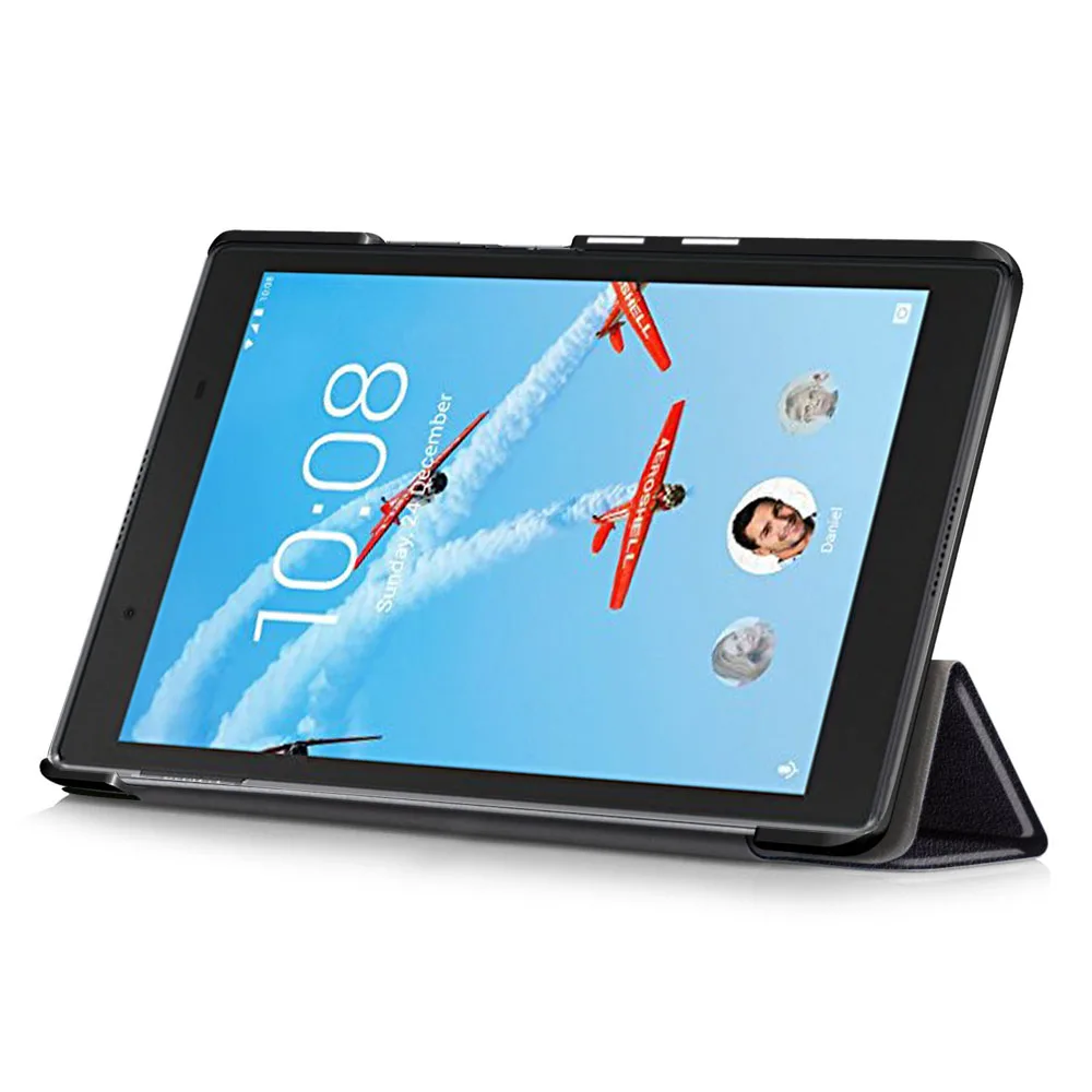 Tablet Cover Accessories - Klappbare Standhalterung aus Leder für Lenovo