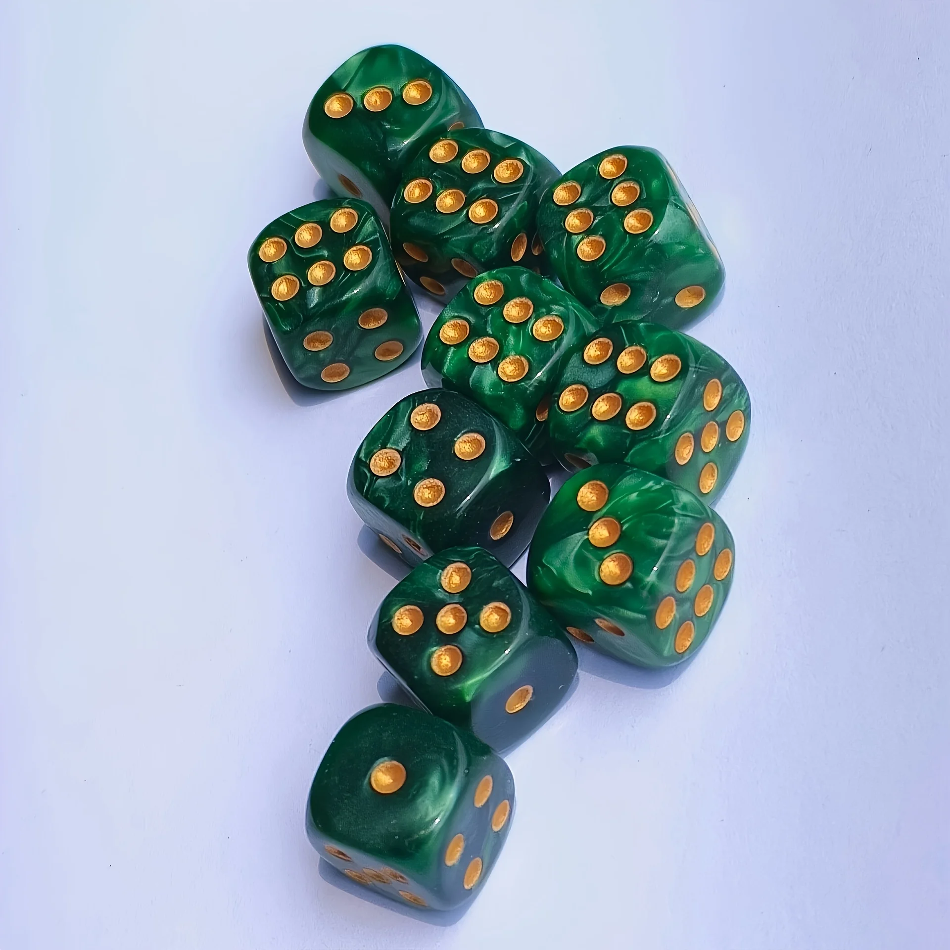 Tablet Accessories For Gaming - 10 Stück 12mm Perlen-Swirl D6 Würfel,