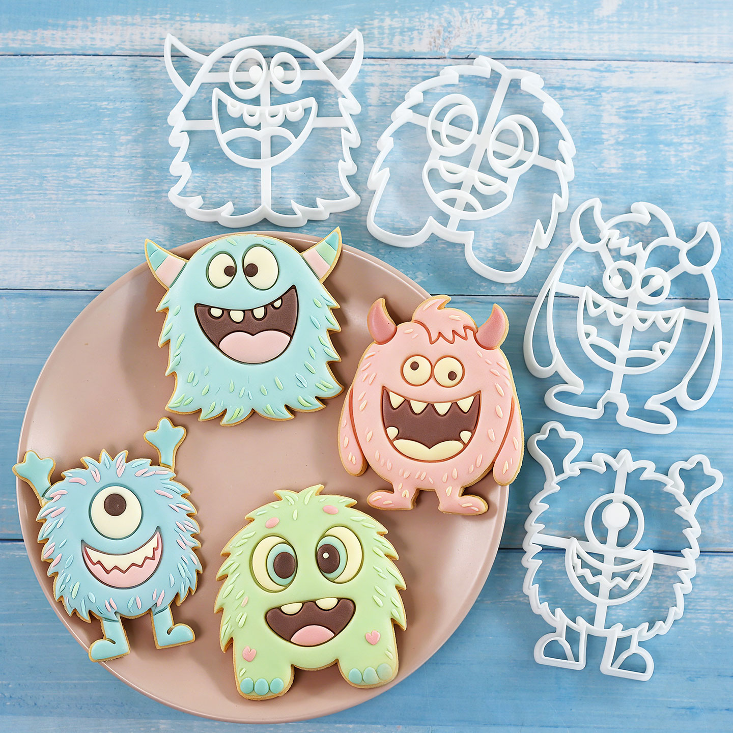 Tablet Accessories Aesthetic - 1 Stück/4 Stück Große Monster-Keksausstecher 3D