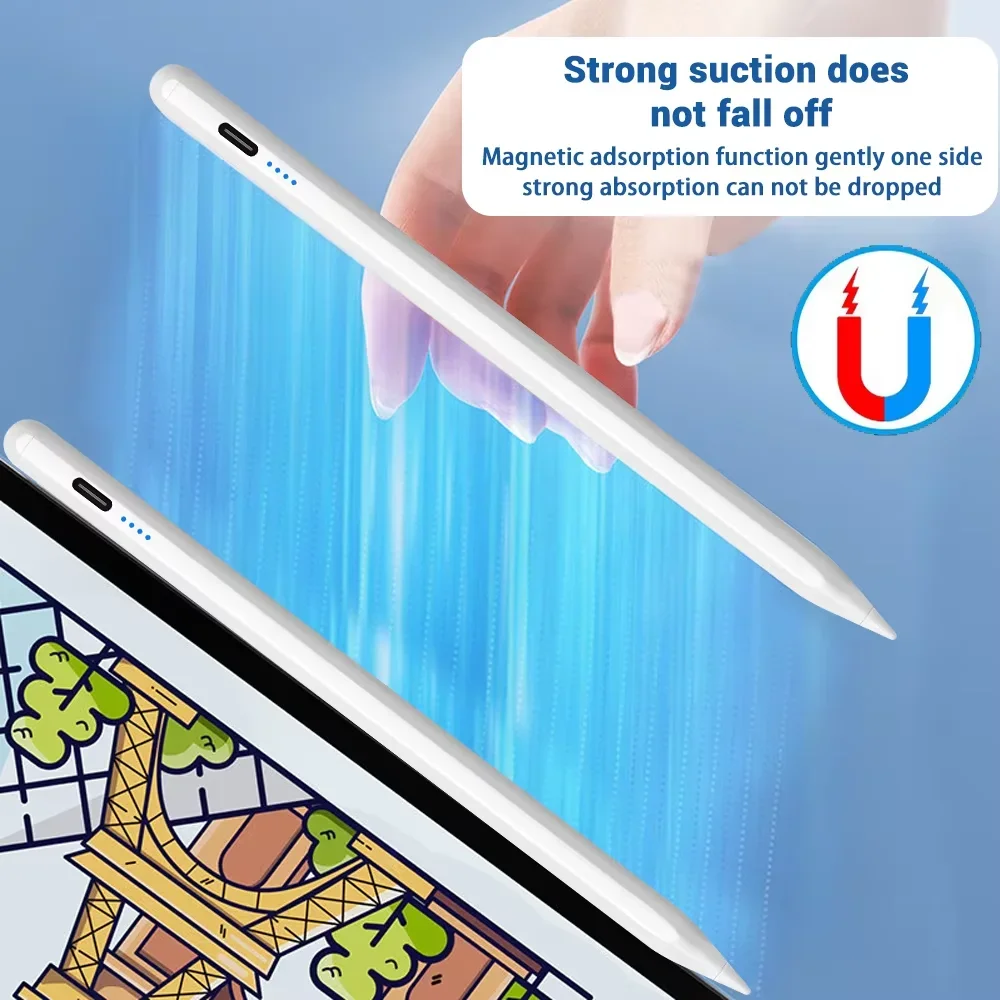 Tablet Pencil Accessories - Stylus-Stift mit Handballenerkennung und Leistungsanzeige für