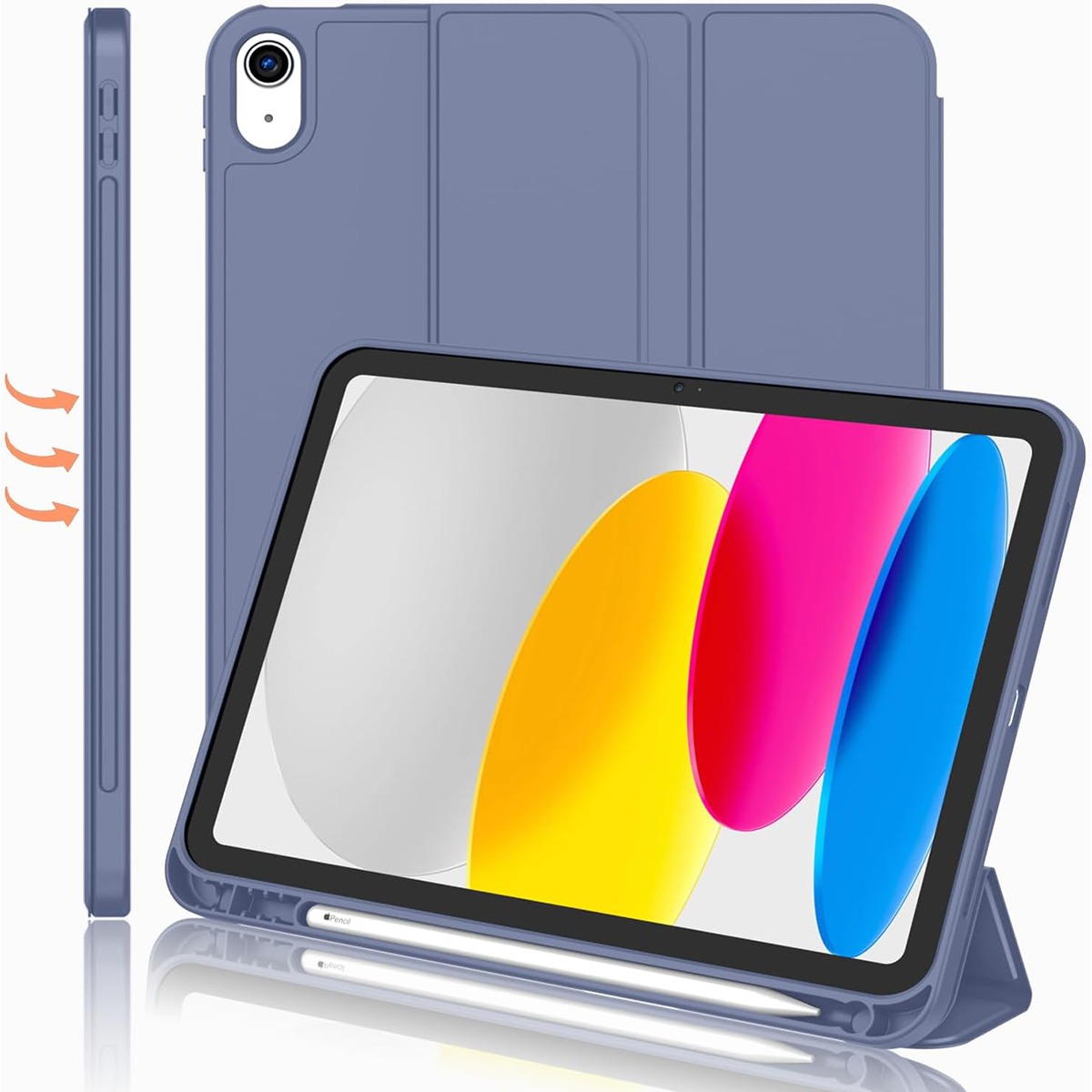 Ipad Cover Folio - Mit Stifthalter Funda für IPad 7.
