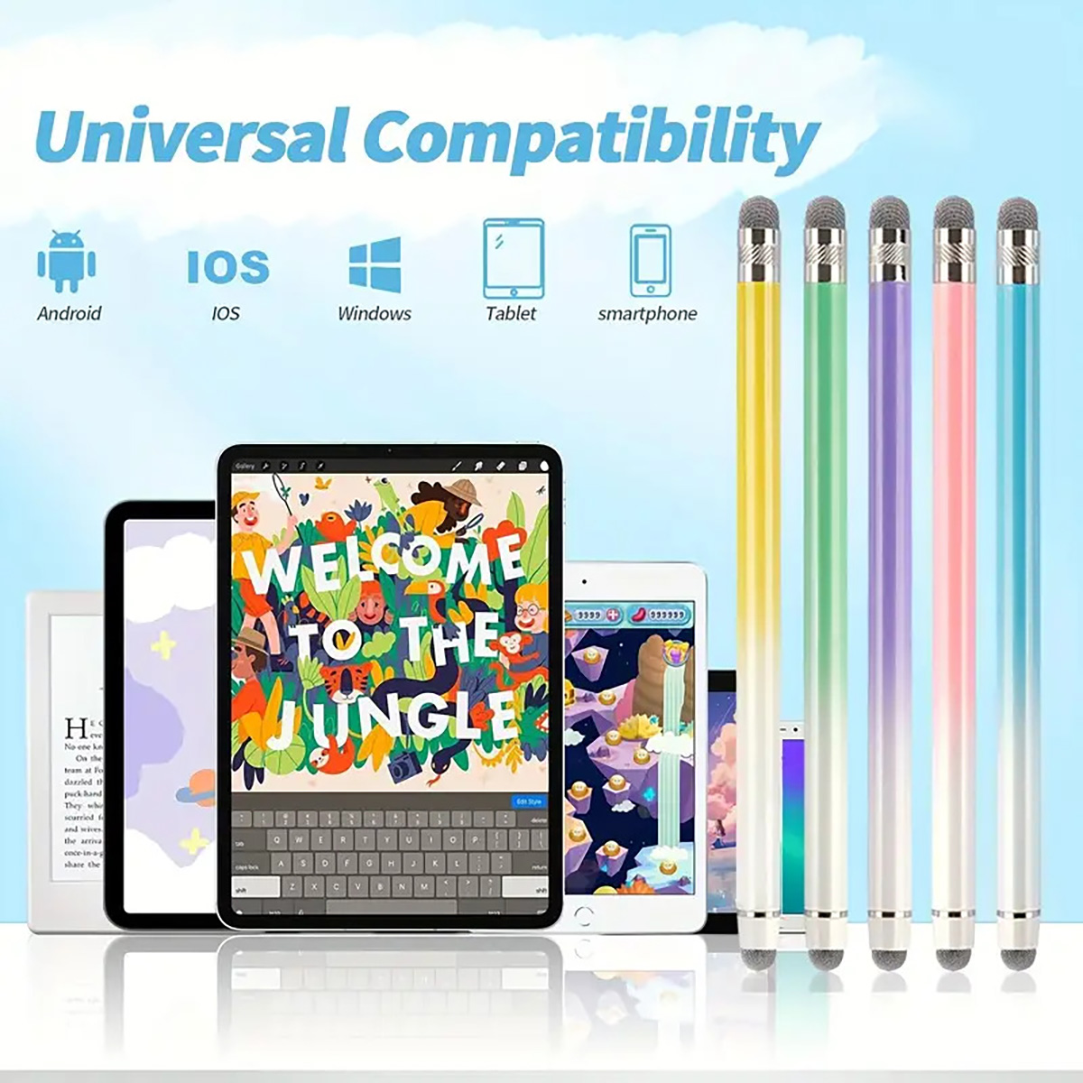 Tablet Pencil Accessories - 1er-Pack Touch-Stift, geeignet für Tablets, universelle