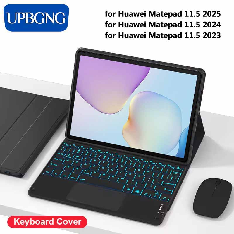 Bluetooth Trackpad - Touch-Hintergrundbeleuchtung Tastaturhülle für Huawei MatePad 11.5