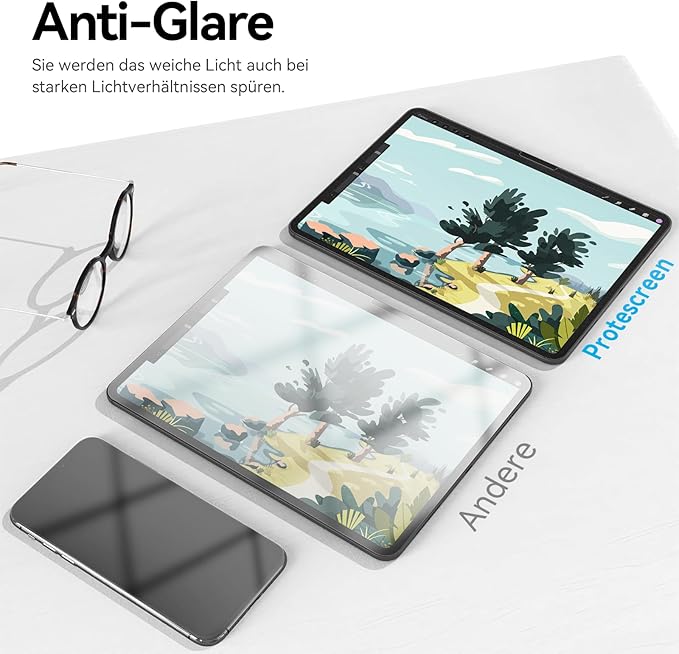 2 Stück Displayschutzfolie für – Paper Feel Screen Film Bewertung und Preis