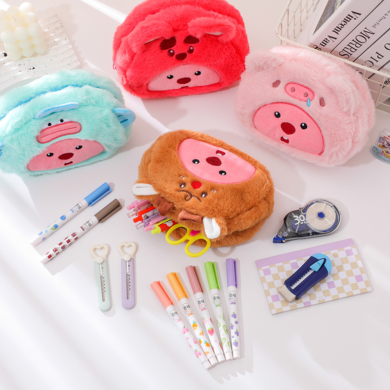 Cartoon-Plüsch-Federmäppchen f – Case With Pencil Holder Bewertung und Preis