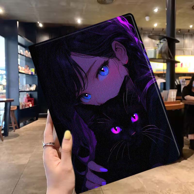 Cartoon Cat Girl Eyes Soft für – Lenovo Tablet P12 Accessories Bewertung und Preis